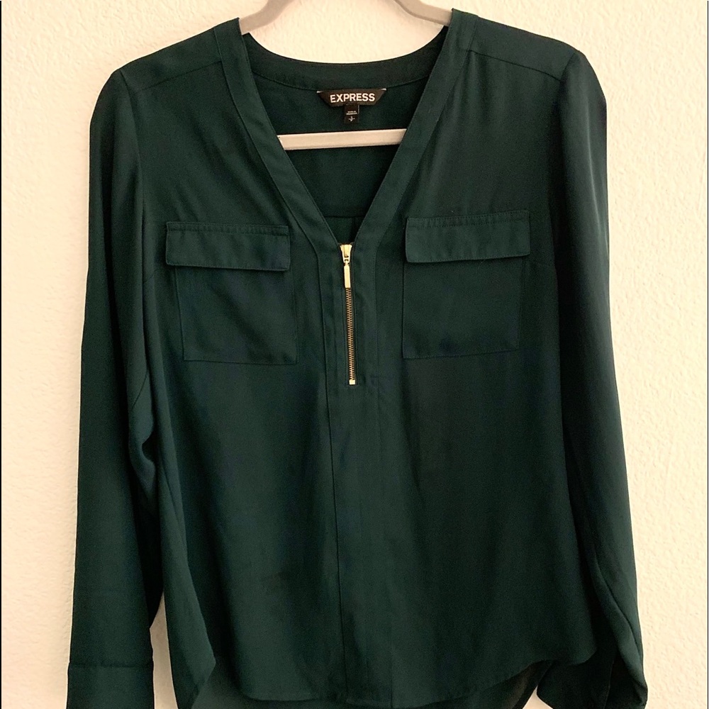 Express green blouse size small